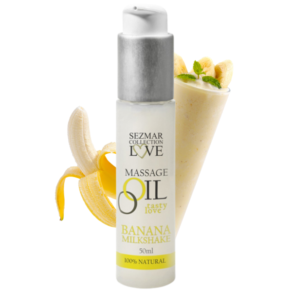 Huile de massage comestible milkshake banane 50ml 